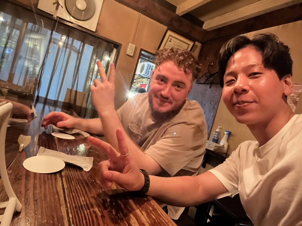 ツアー客に日本料理